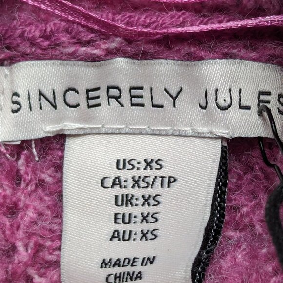 sincerely Jules knitted sweater Pink Size S Small Long Sleeve Loose outwear - Picture 8 of 10